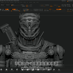 ZBrush超精細(xì)科幻角色模型制作教程