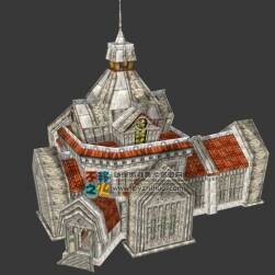 魔獸世界 白銀之手城堡 3D模型 帶內(nèi)部