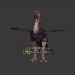 短腿鴕鳥 OBJ模型