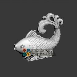 鯉魚雕塑模型