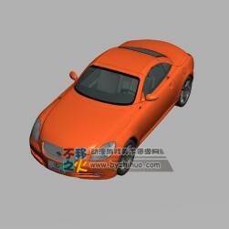 橙黃色汽車 Max模型