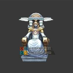 神明石像模型