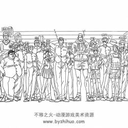 灌籃高手 動畫角色設定原稿