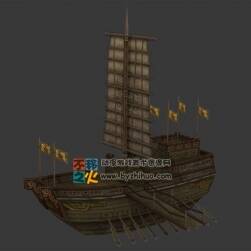 古代戰(zhàn)船 Max模型