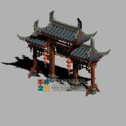 中國風(fēng)卡通牌坊