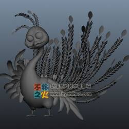 可愛小孔雀 3D模型