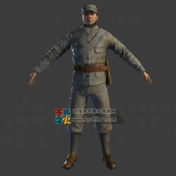 八路軍戰(zhàn)士 maya模型