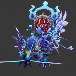 冰龍坐騎 Max模型