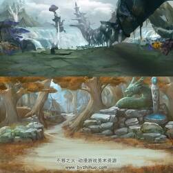 【飛仙傳說】中式橫版游戲場景地圖 56P