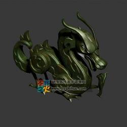 翡翠玉龍模型