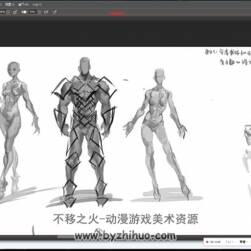 火麟 角色裝備設(shè)計(jì) 游戲原畫(huà)設(shè)定教程