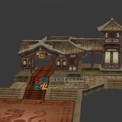 光明殿前庭大門(mén) 3dmax模型