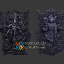 神鬼石像模型
