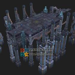 游戲活動(dòng)場景 地獄 3dmax模型