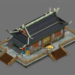 中國古代場景建筑模型 2.5D游戲模型