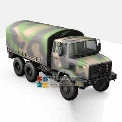 迷彩軍用運輸車 Max模型