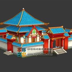 中國(guó)風(fēng) 卡通小院