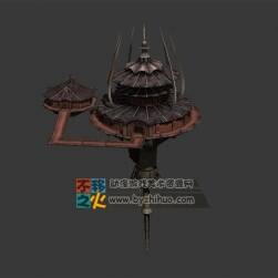 中國風機關(guān)建筑