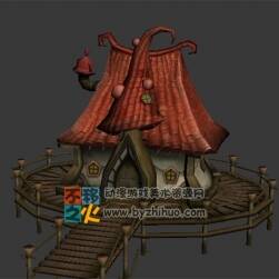 卡通小屋模型