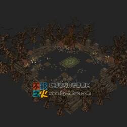 青龍祭壇場景模型