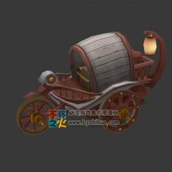 卡通載貨木車(chē)模型