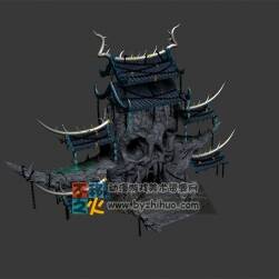 魔城城門模型