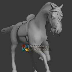 奔騰而來(lái)的馬 Max模型