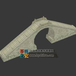 古代石橋 3d模型