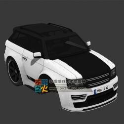 次世代一個(gè)輪胎的SUV賽車模型